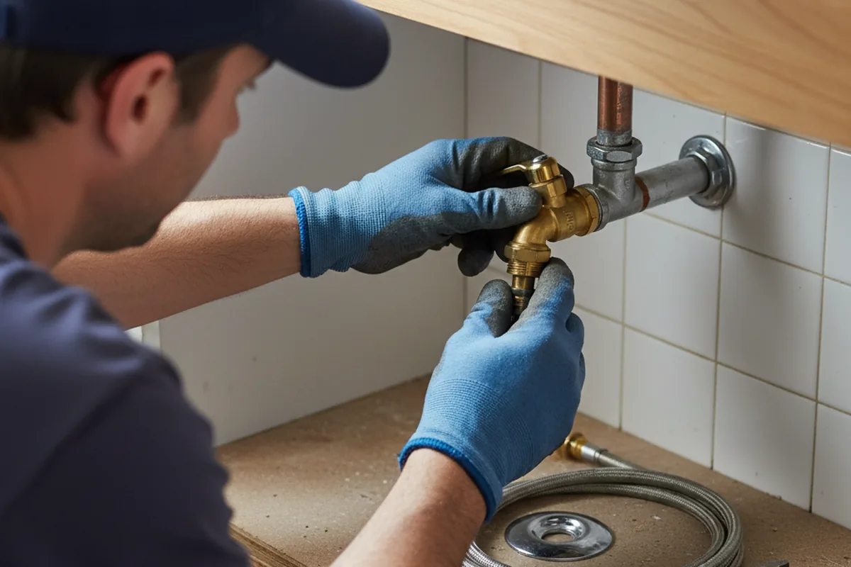 Shutoff valve and fitting work during Emergency Plumbing in West Linn